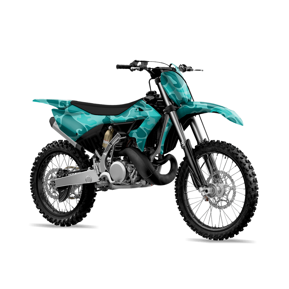 Old School Duck Elite Tiffany Blue Dirt Bike Wraps