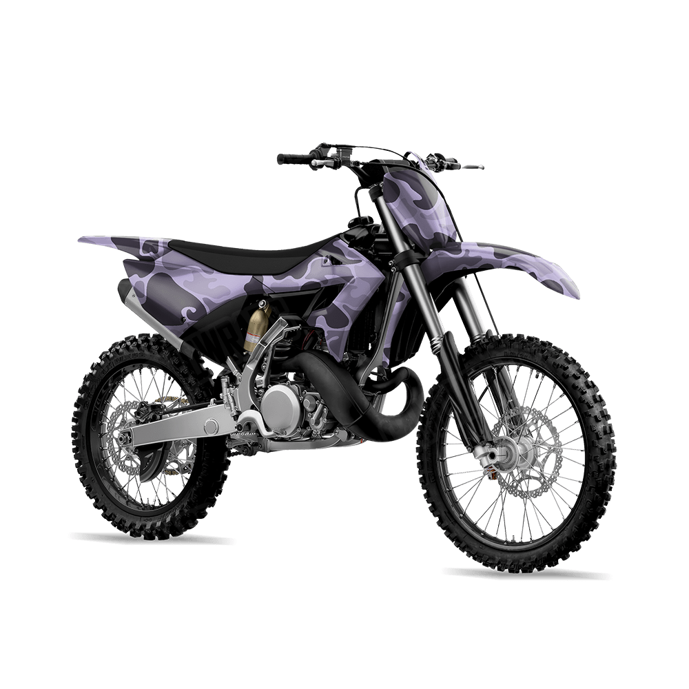 Old School Duck Lilac Dirt Bike Wraps