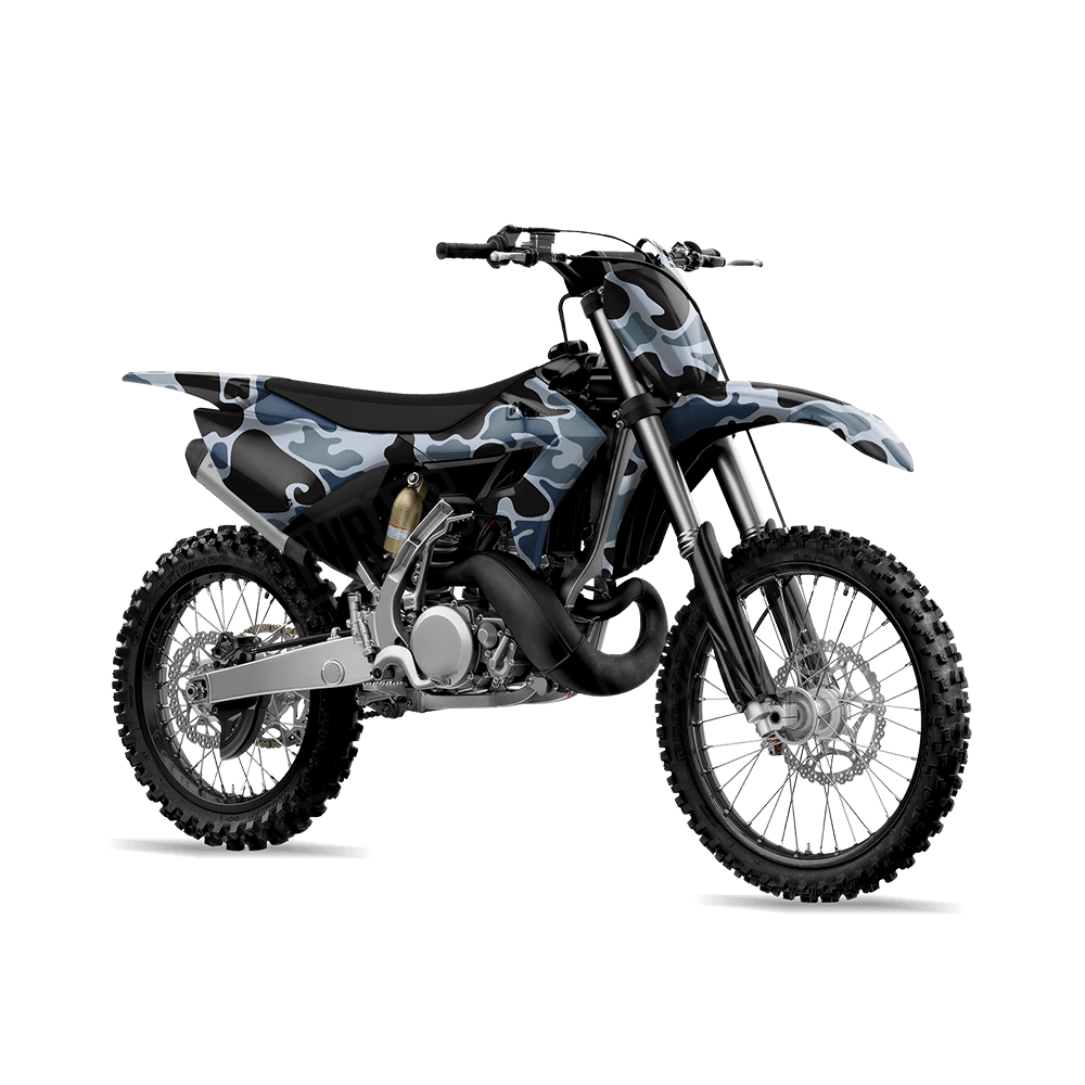 Old School Duck Navy Dirt Bike Wraps