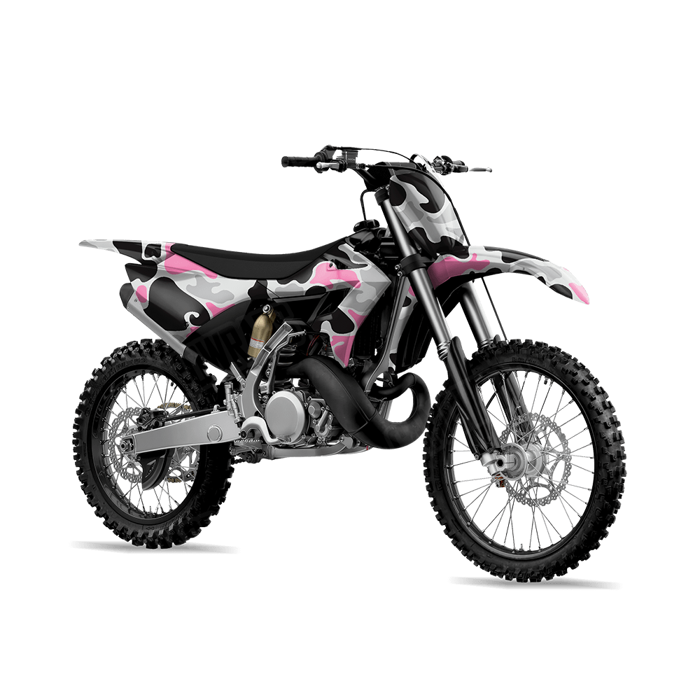 Old School Duck Pink Tiger Dirt Bike Wraps