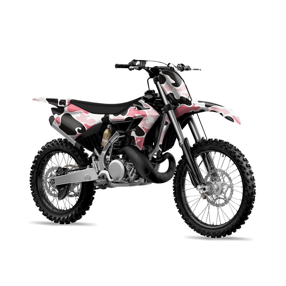 Old School Duck Pink Dirt Bike Wraps
