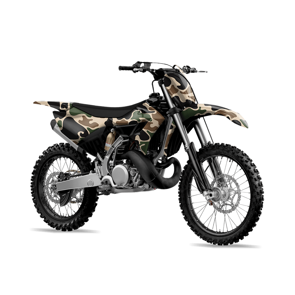 Old School Duck Woodland Dirt Bike Wraps