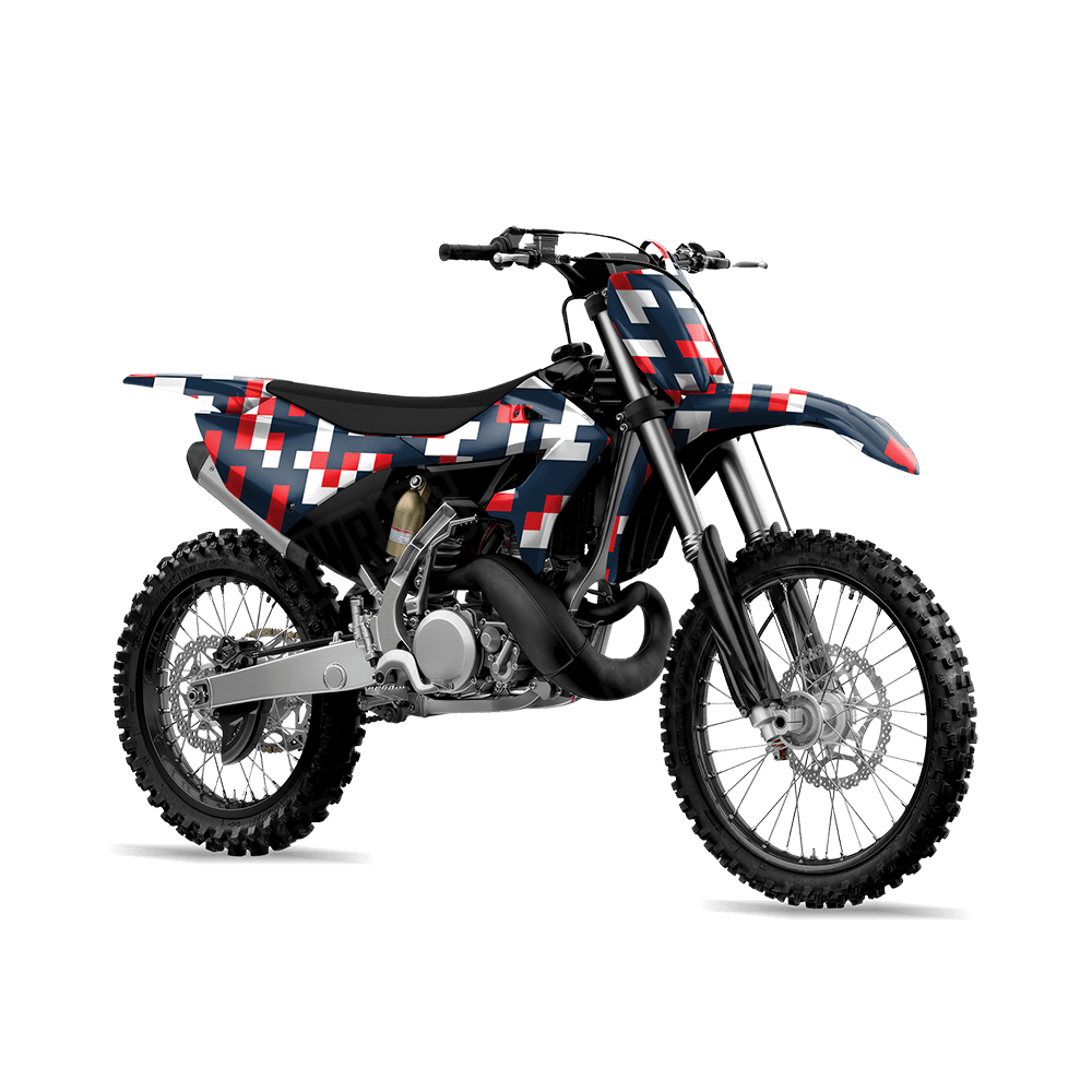Pixel America Dirt Bike Wraps