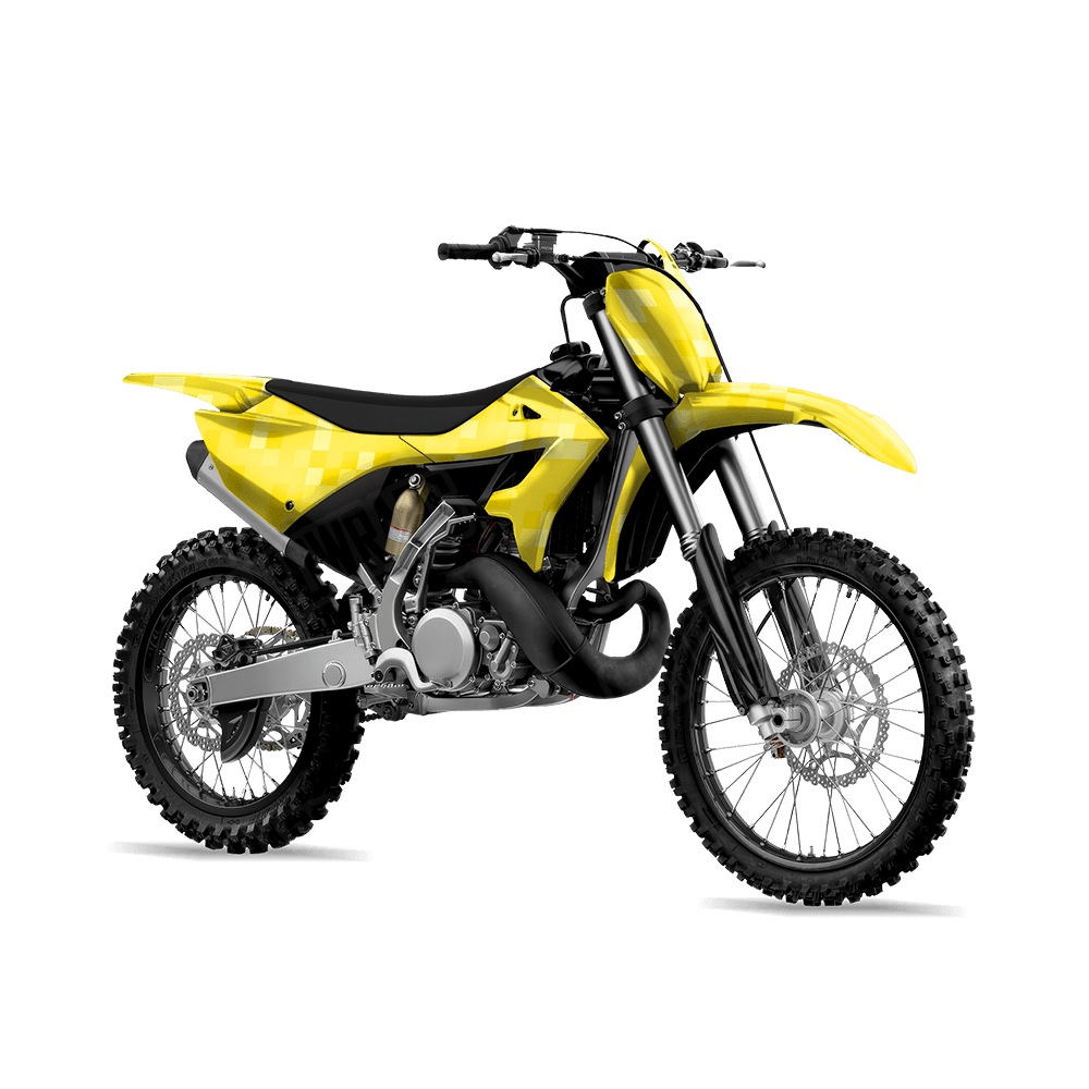 Pixel Elite Yellow Dirt Bike Wraps