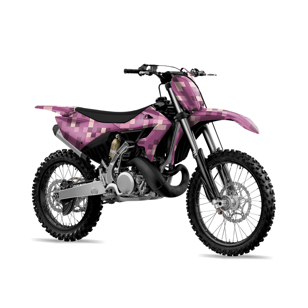 Pixel Floral Dirt Bike Wraps