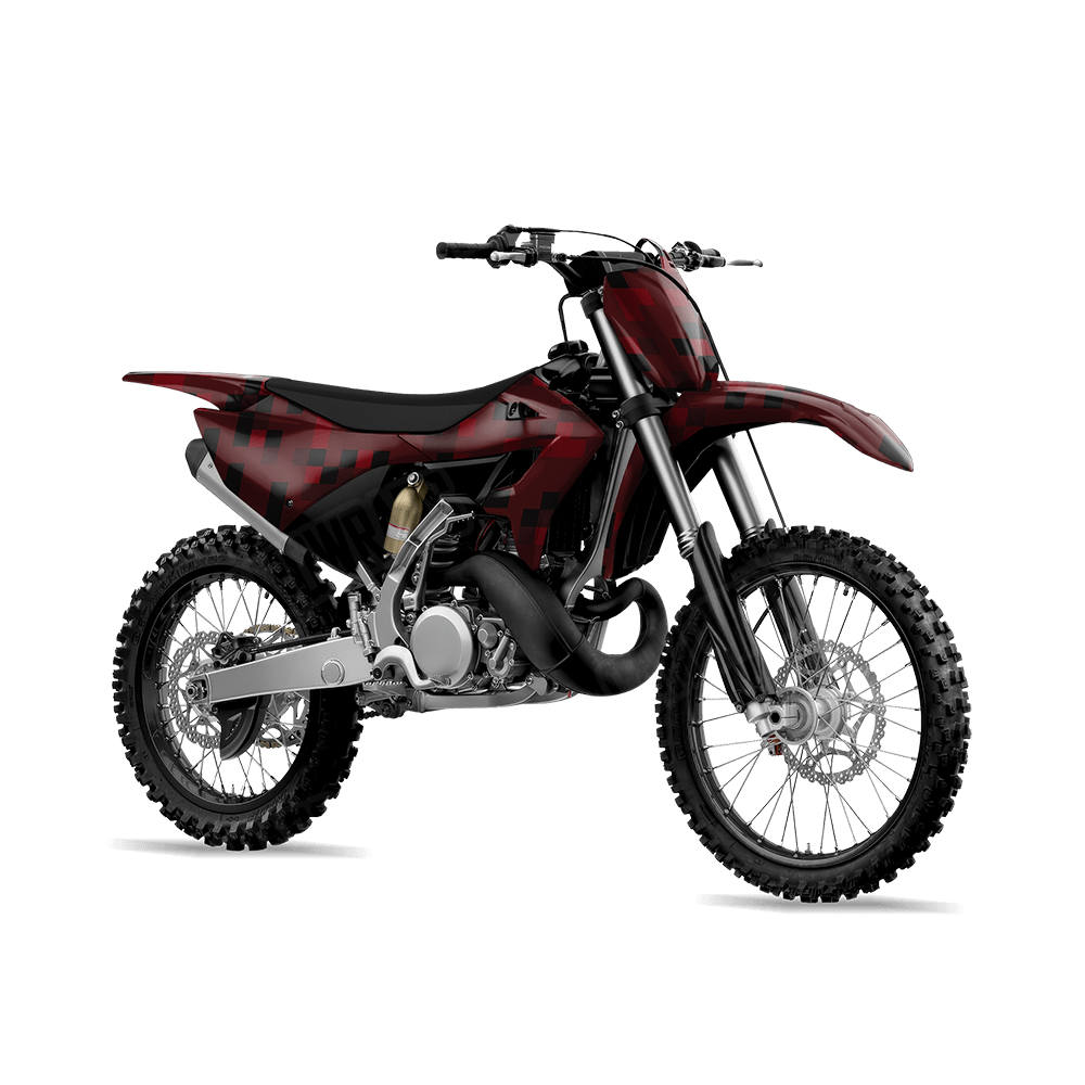 Pixel Vampire Red Dirt Bike Wraps
