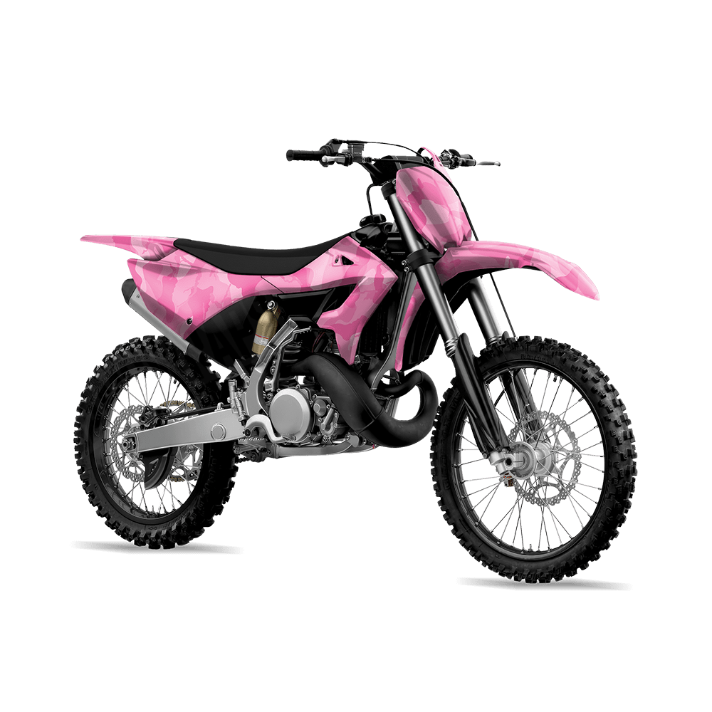 Large Ragged Elite Pink Camo Dirt Bike Vinyl Wrap