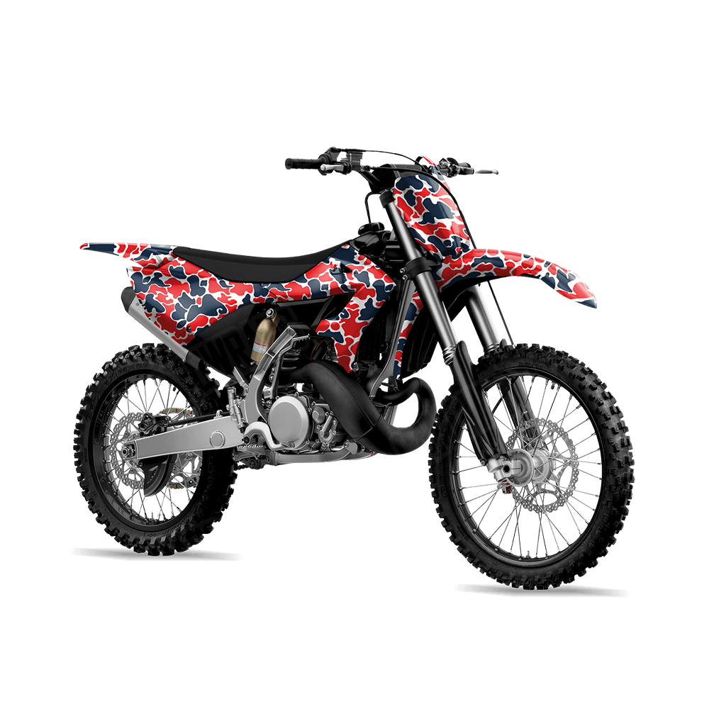 Old School Duck America Dirt Bike Wraps