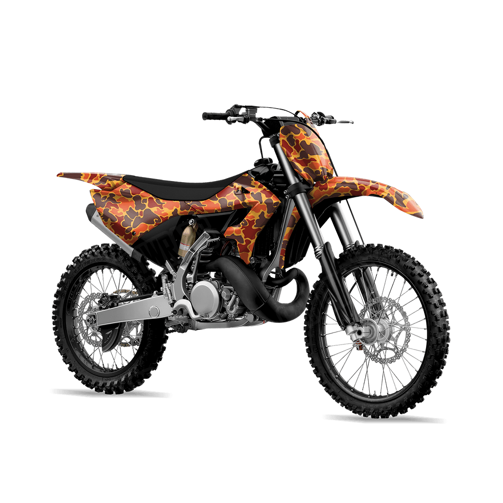 Old School Duck Autumn Dirt Bike Wraps