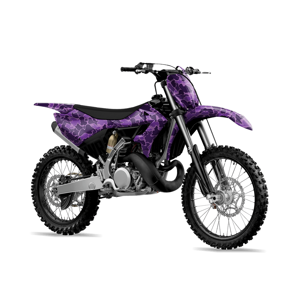 Old School Duck Elite Purple Dirt Bike Wraps
