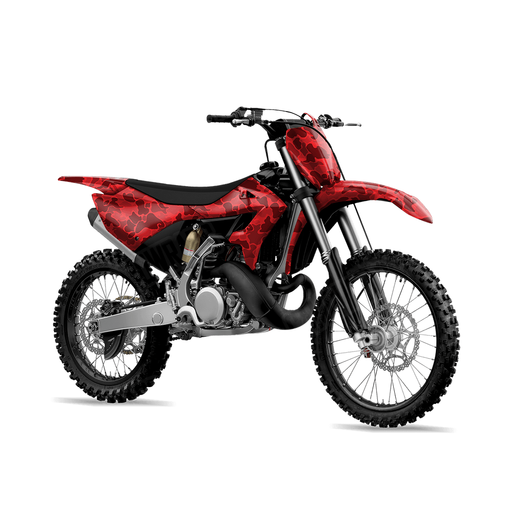 Old School Duck Elite Red Dirt Bike Wraps