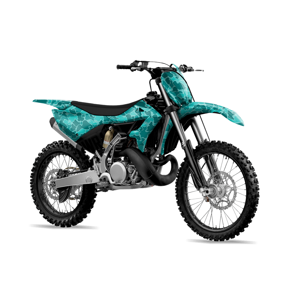 Old School Duck Elite Tiffany Blue Dirt Bike Wraps