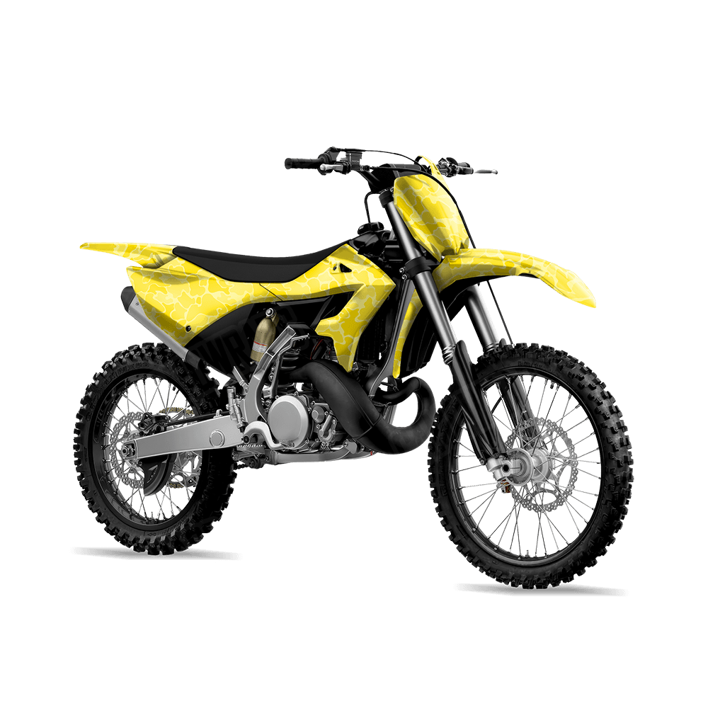 Old School Duck Elite Yellow Dirt Bike Wraps