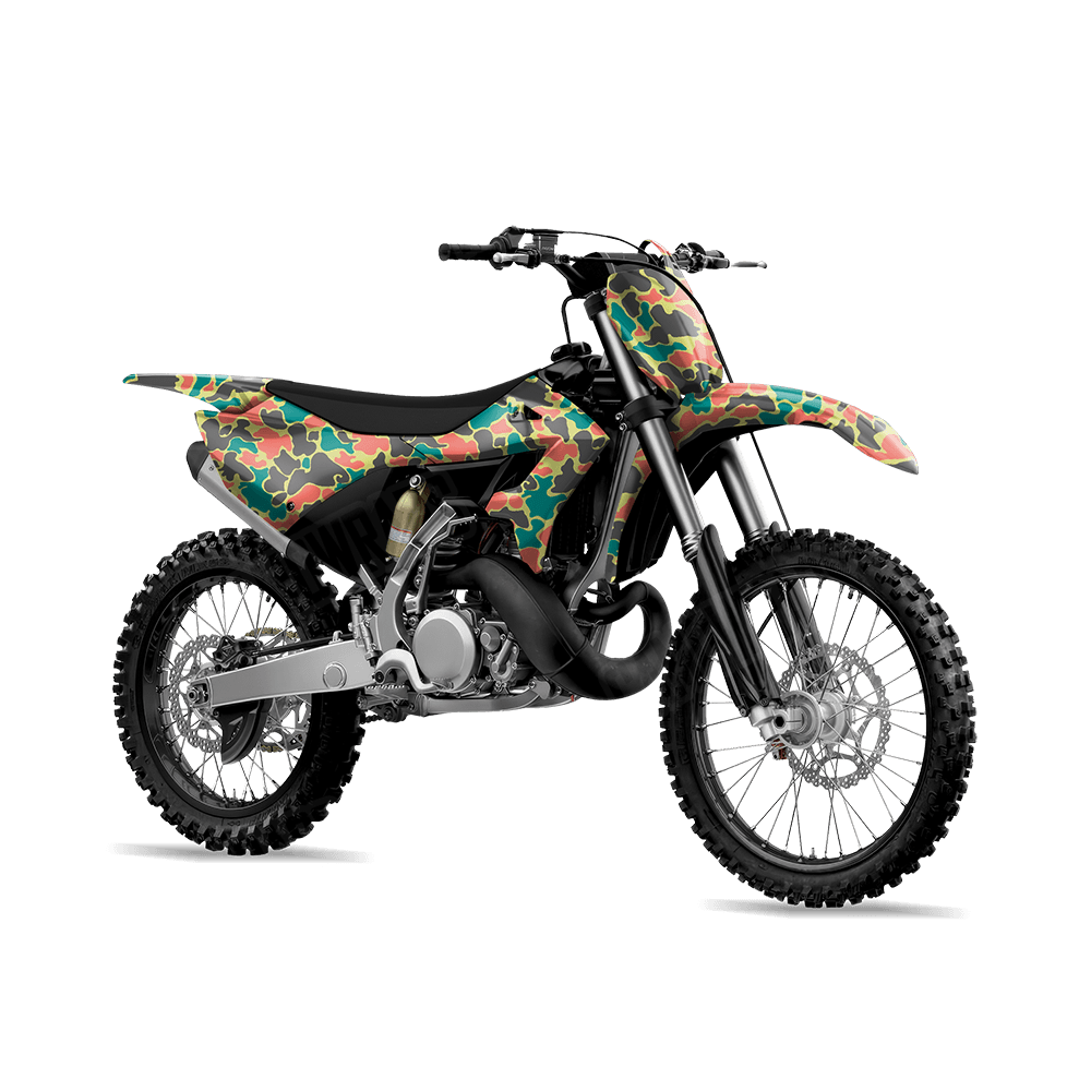 Old School Duck Fiesta Dirt Bike Wraps