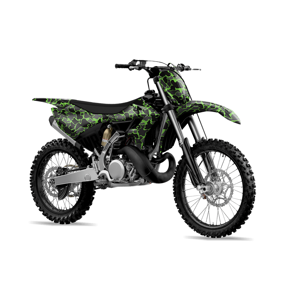Old School Duck Metro Green Dirt Bike Wraps