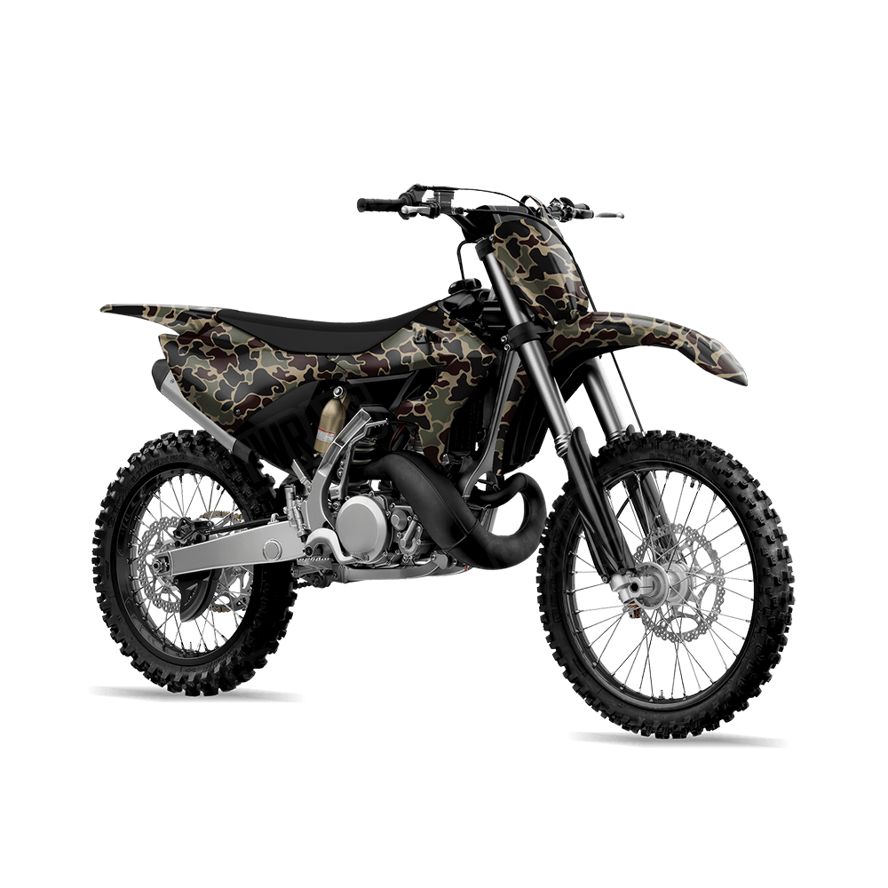 Old School Duck Militant Blood Dirt Bike Wraps