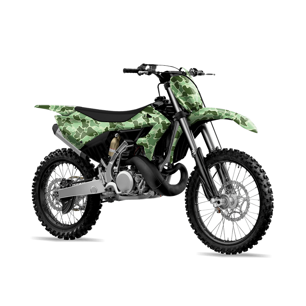Old School Duck Pistachio Dirt Bike Wraps