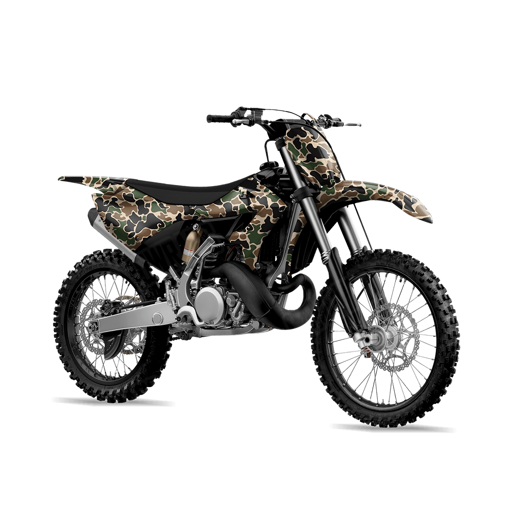 Old School Duck Woodland Dirt Bike Wraps