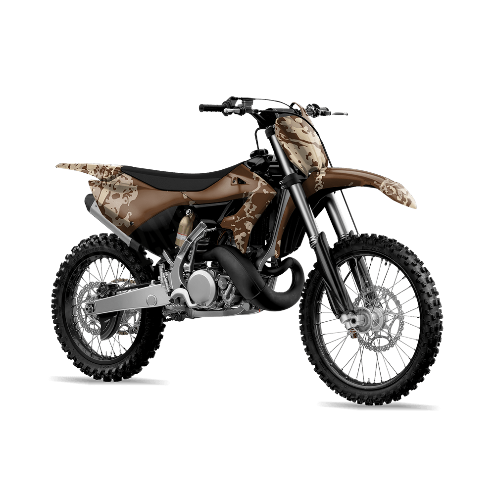 Pasted Desert Camo Dirt Bike Vinyl Wrap