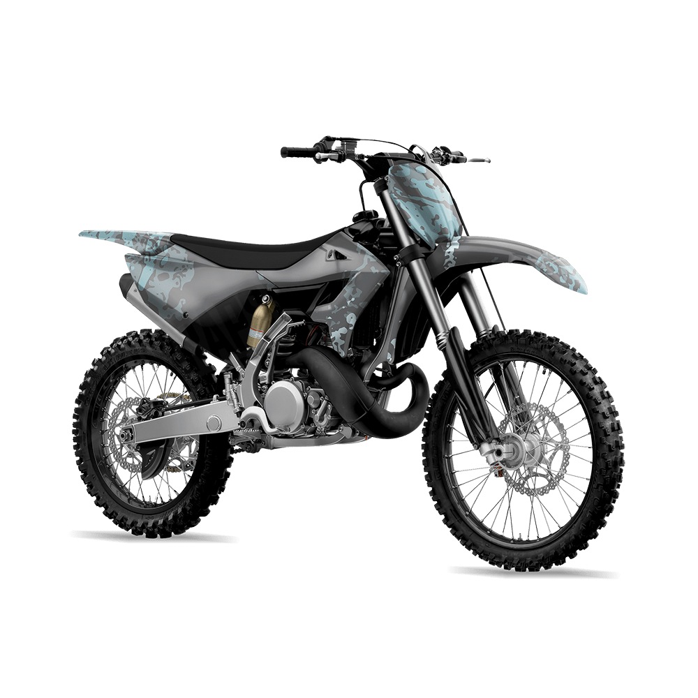 Pasted Overcast Camo Dirt Bike Vinyl Wrap