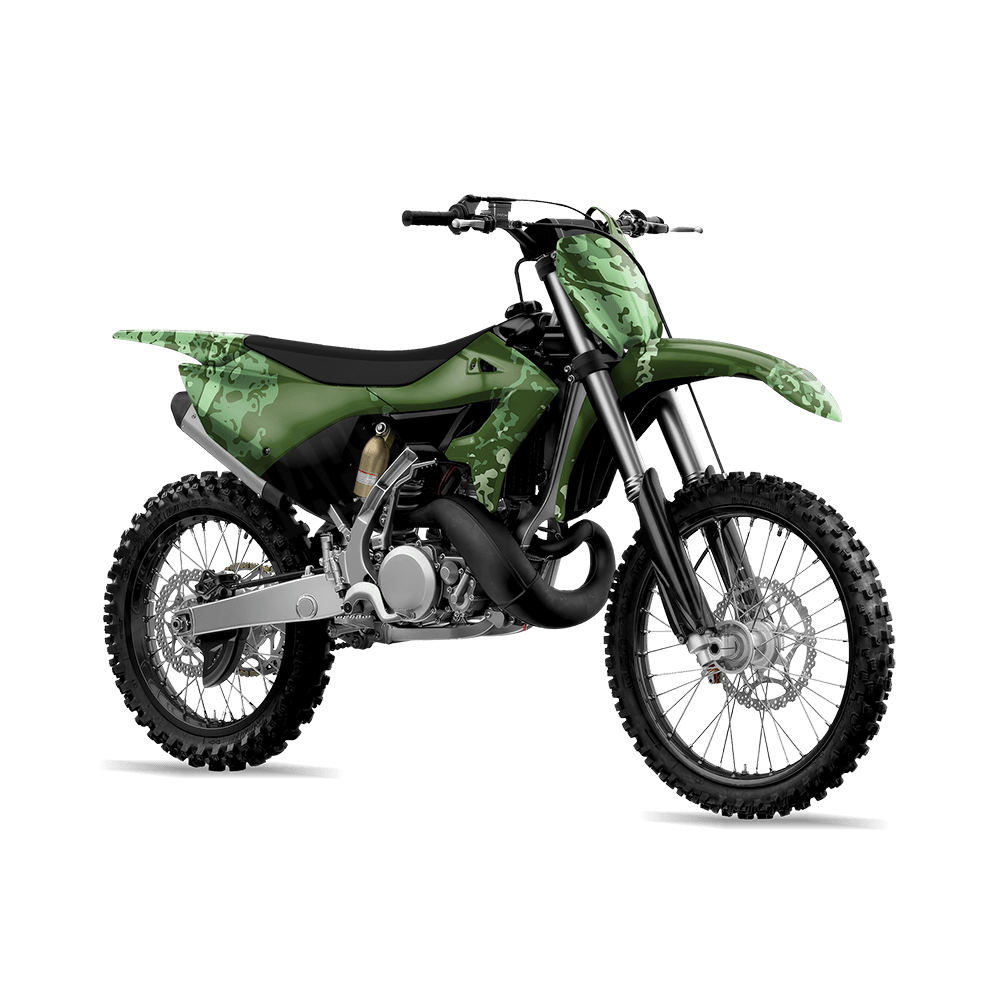 Pasted Pistachio Camo Dirt Bike Vinyl Wrap