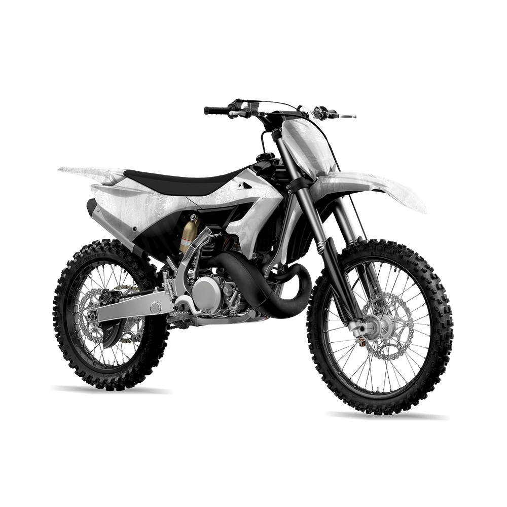 Realtree Aspect White Out Camo Dirt Bike Vinyl Wrap