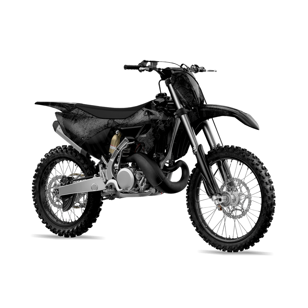 Realtree WAV3 Black Camo Dirt Bike Vinyl Wrap