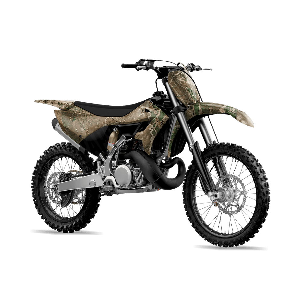 Realtree WAV3 Hillside Camo Dirt Bike Vinyl Wrap