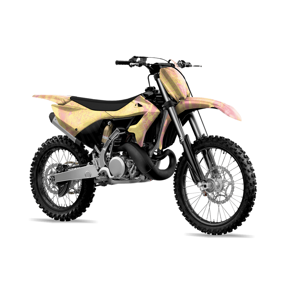 Realtree WAV3 Strawberry Lemonade Camo Dirt Bike Vinyl Wrap