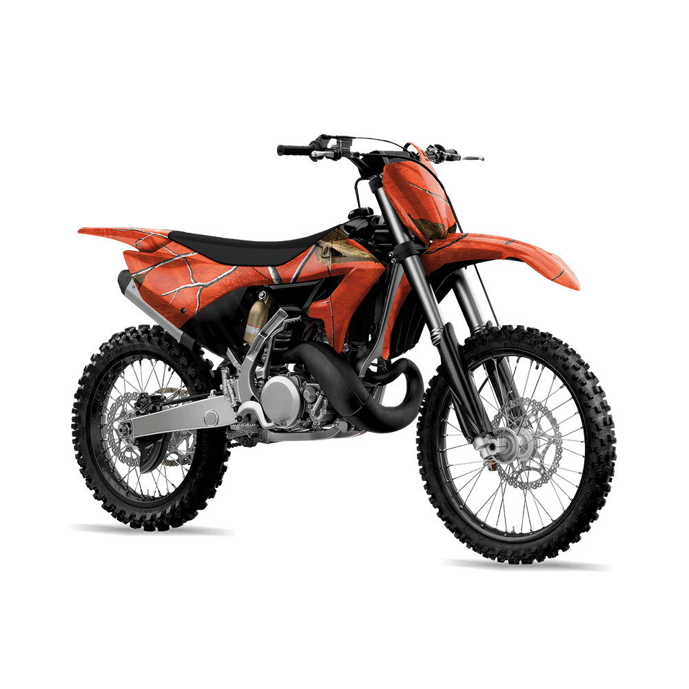 Realtree XTRA Colors Orange Camo Dirt Bike Vinyl Wrap