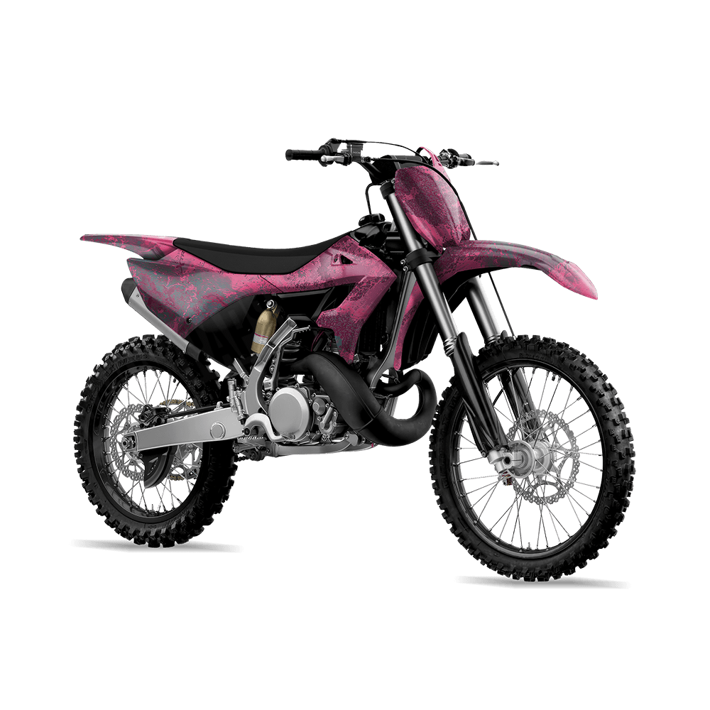 Realtree XTREME Dark Magenta Camo Dirt Bike Vinyl Wrap