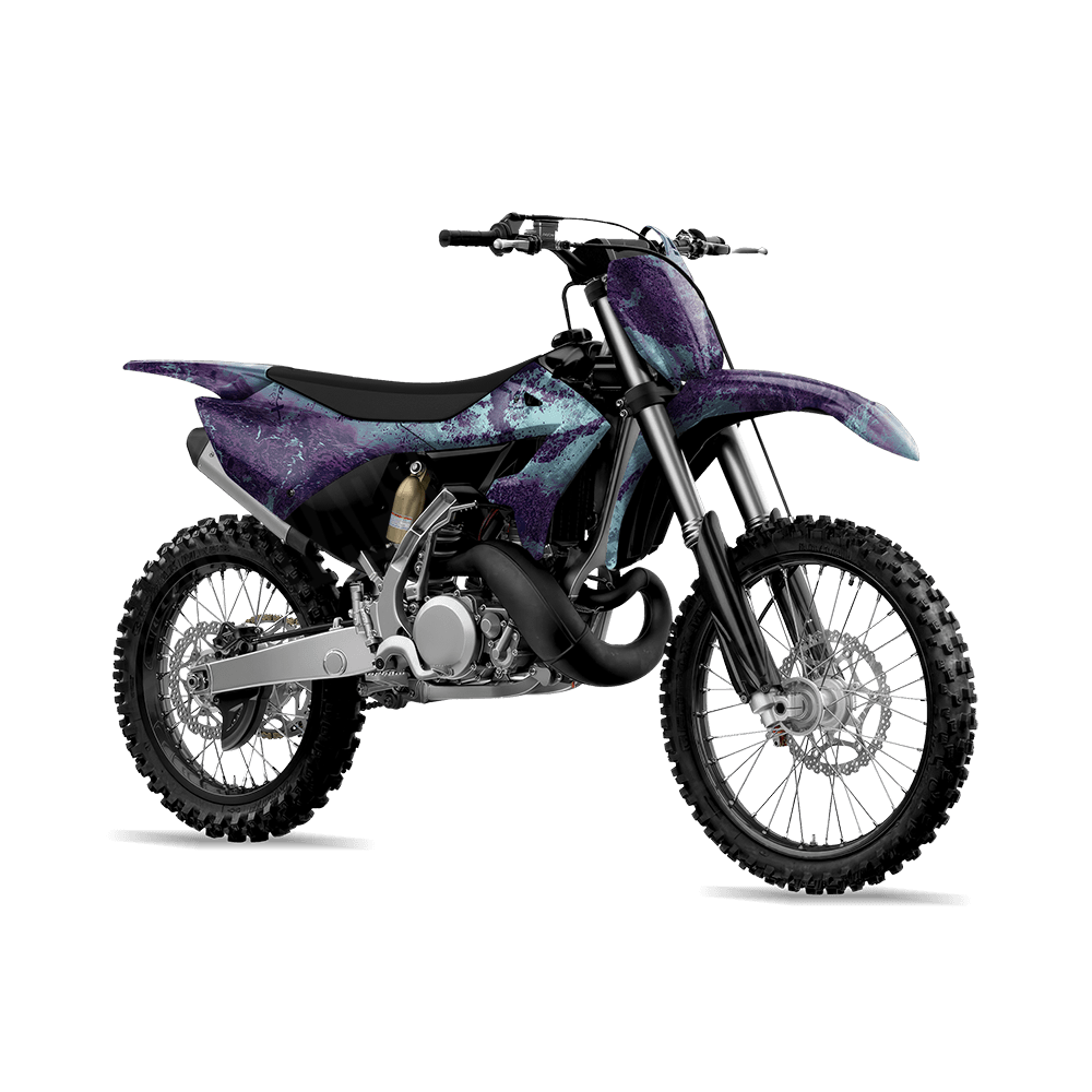 Realtree XTREME Frozen Grape Camo Dirt Bike Vinyl Wrap