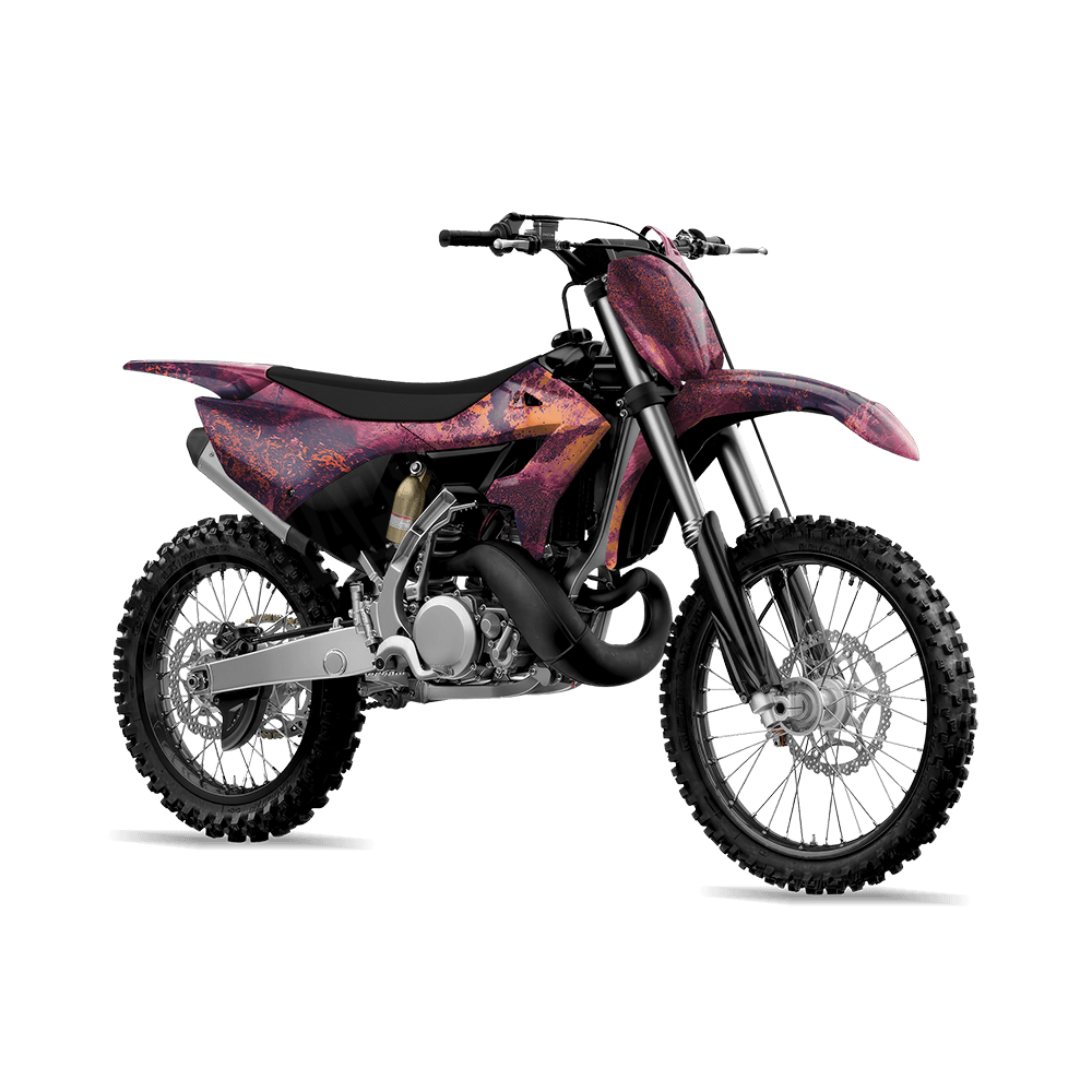 Realtree XTREME Gothic Grape Camo Dirt Bike Vinyl Wrap