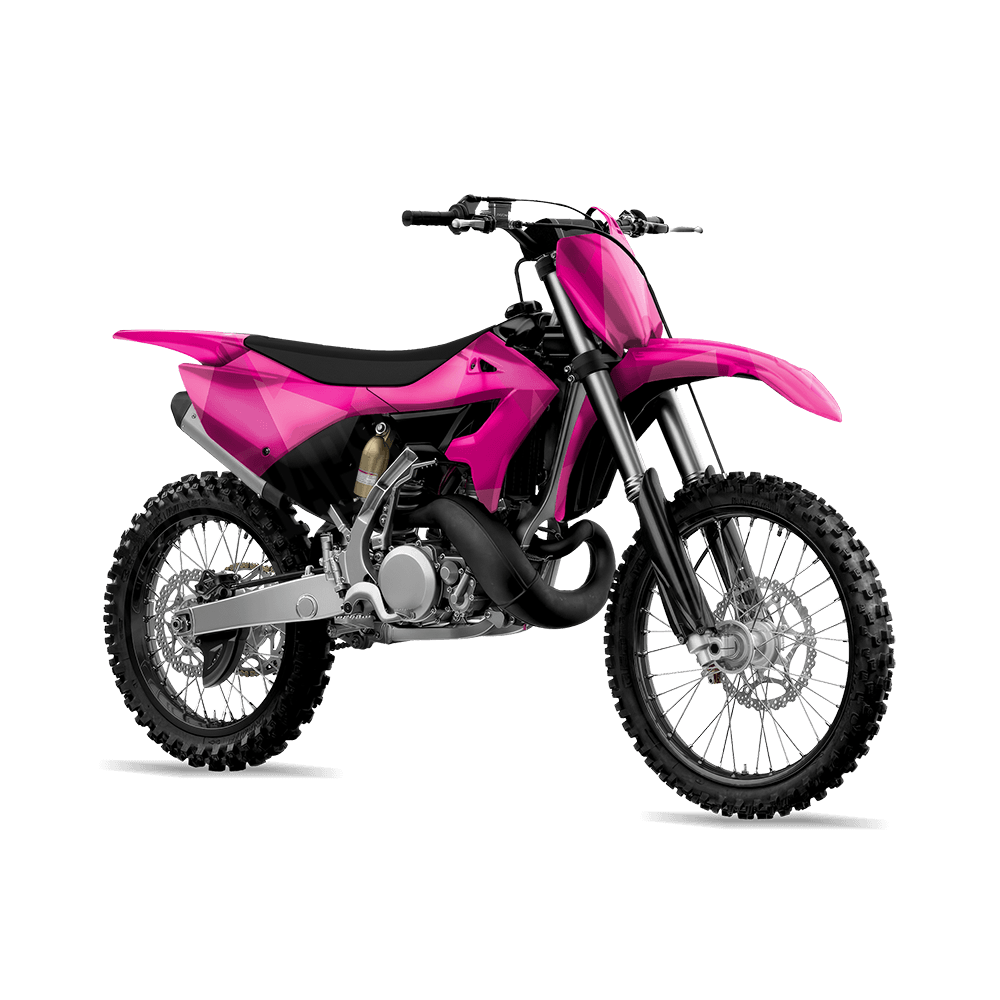 Shattered Elite Magenta Camo Dirt Bike Vinyl Wrap