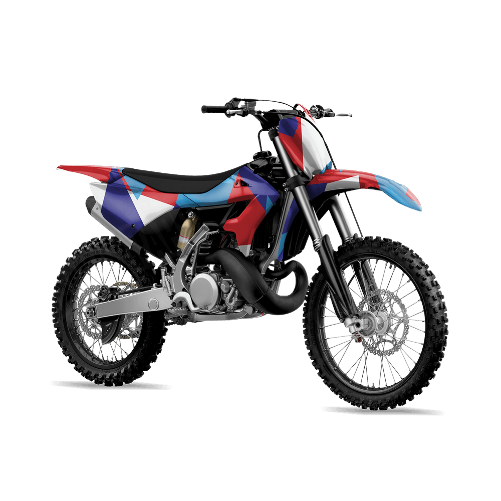 Shattered M Series Camo Dirt Bike Vinyl Wrap