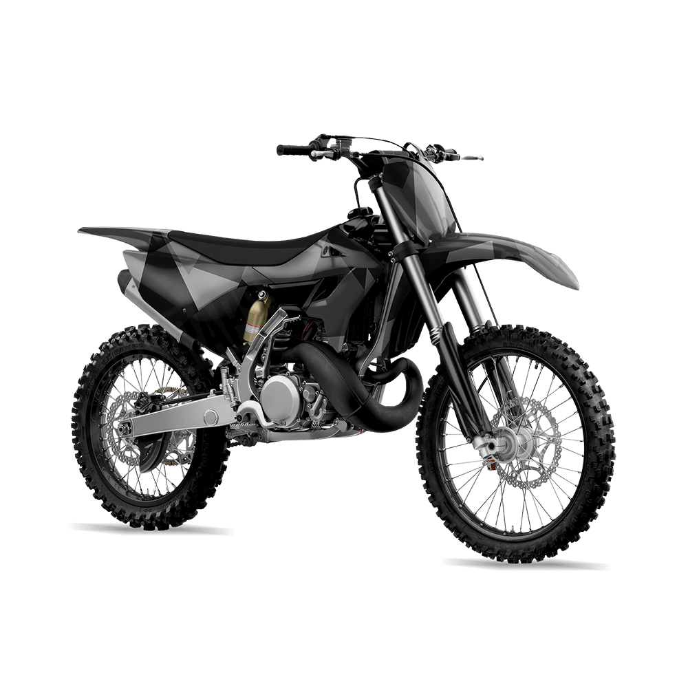 Shattered Midnight Camo Dirt Bike Vinyl Wrap