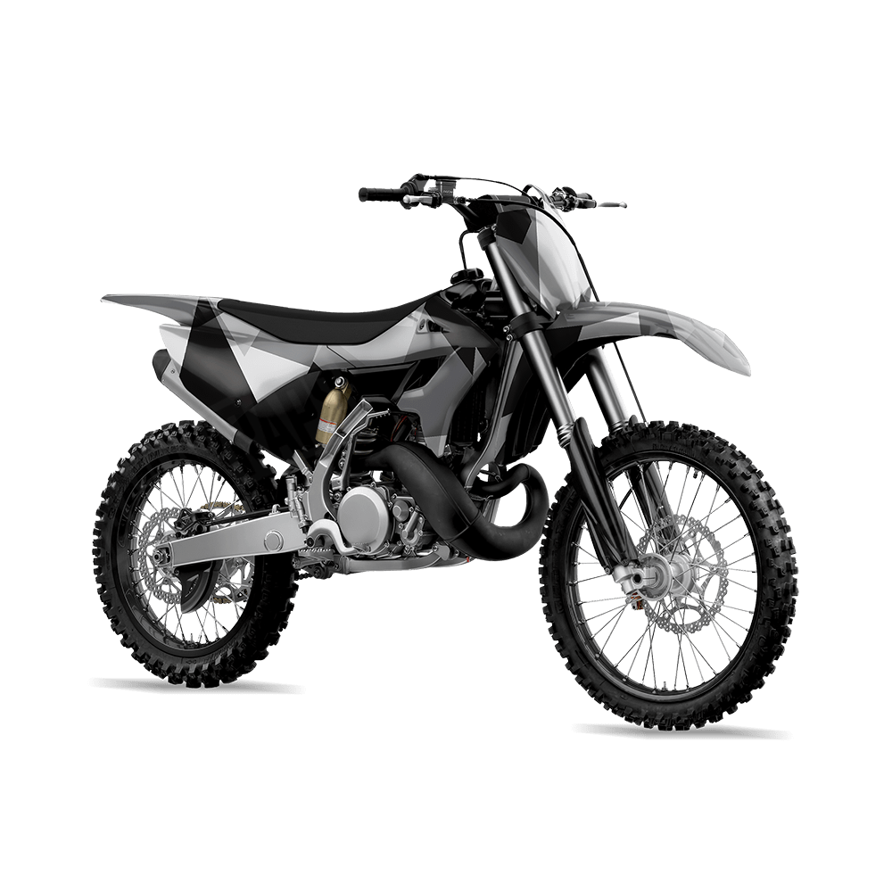 Shattered Urban Night Camo Dirt Bike Vinyl Wrap