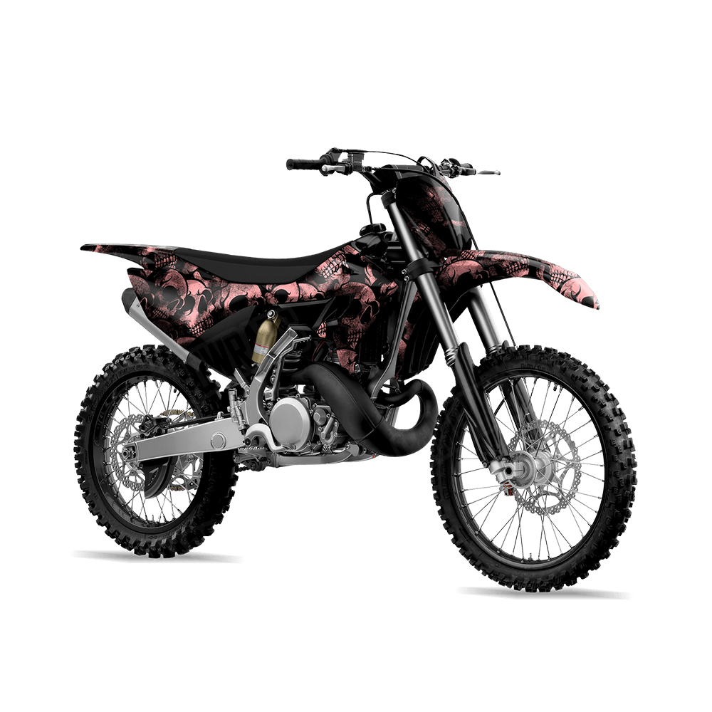 Skull Salmon Dirt Bike Wraps