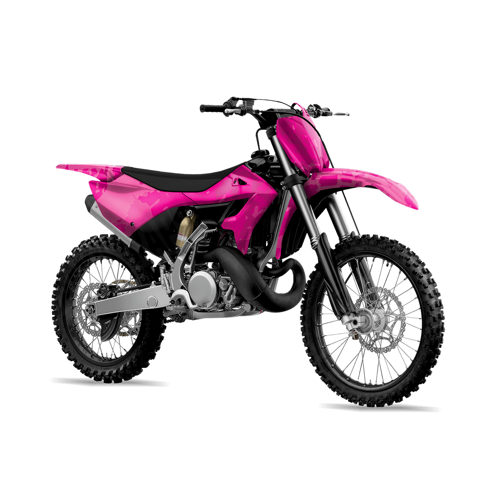 Tire Splatter Elite Magenta Camo Dirt Bike Vinyl Wrap
