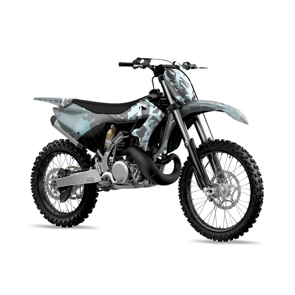 Tire Splatter Overcast Camo Dirt Bike Vinyl Wrap