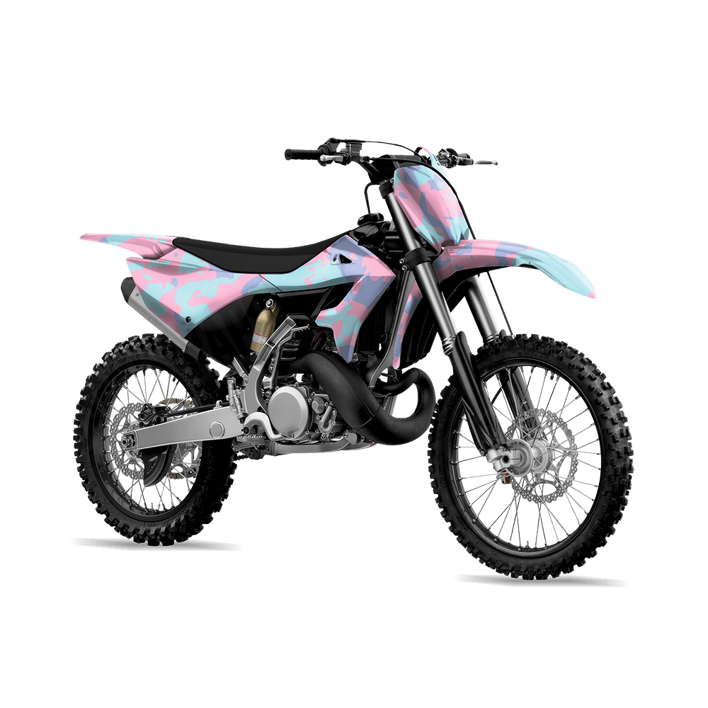 Treetop Cotton Candy Camo Dirt Bike Vinyl Wrap