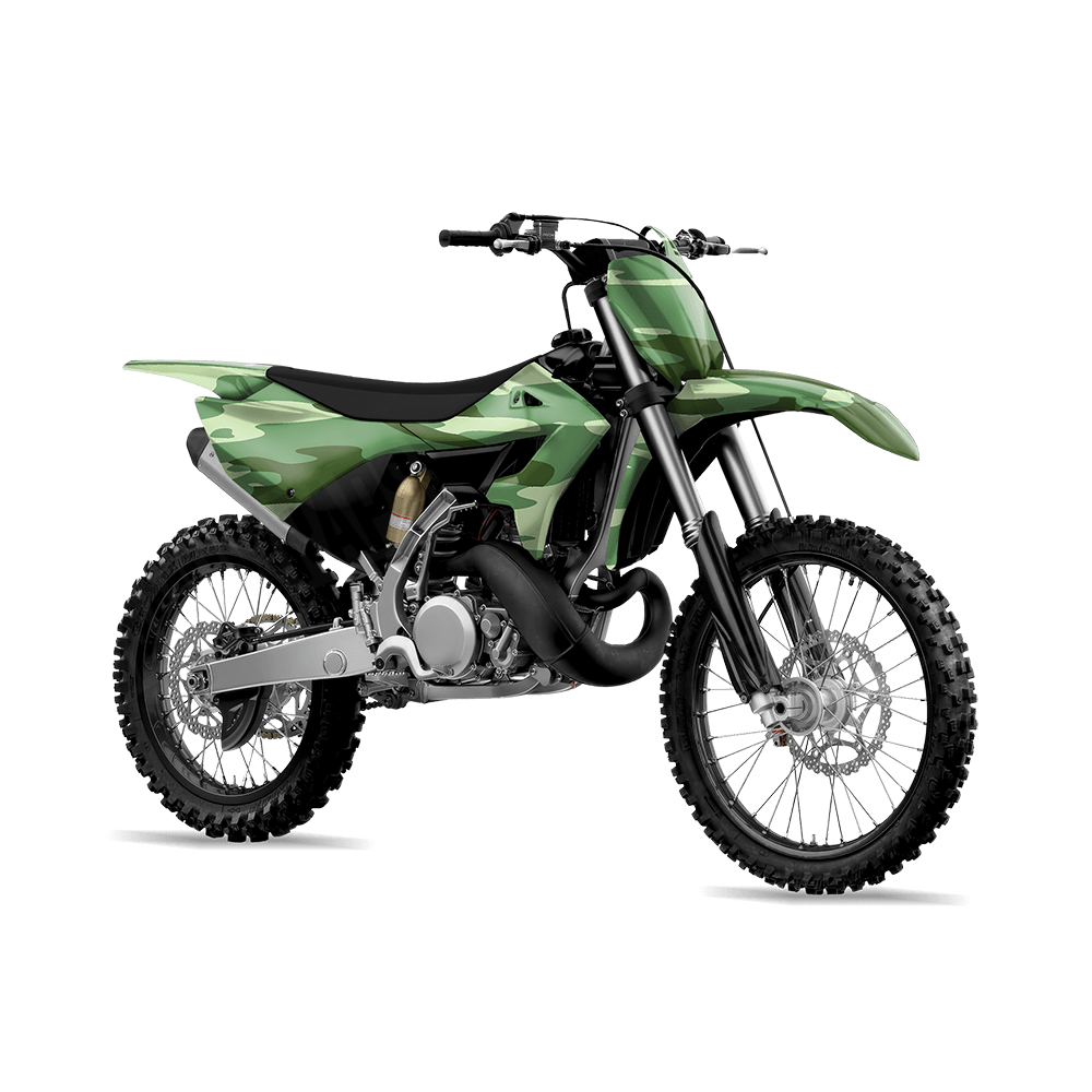 Treetop Pistachio Camo Dirt Bike Vinyl Wrap