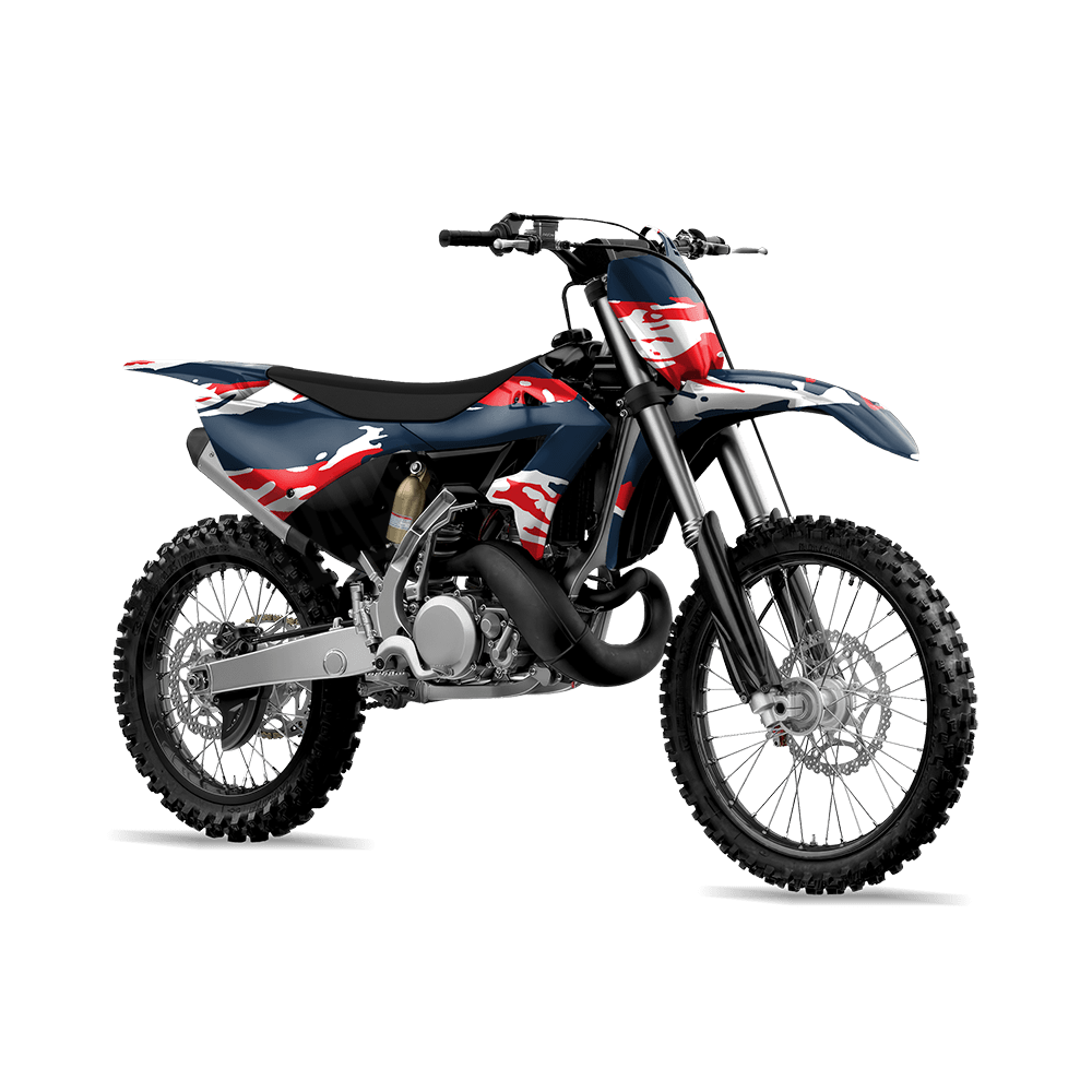 Vietnam Tiger Stripe America Camo Dirt Bike Vinyl Wrap
