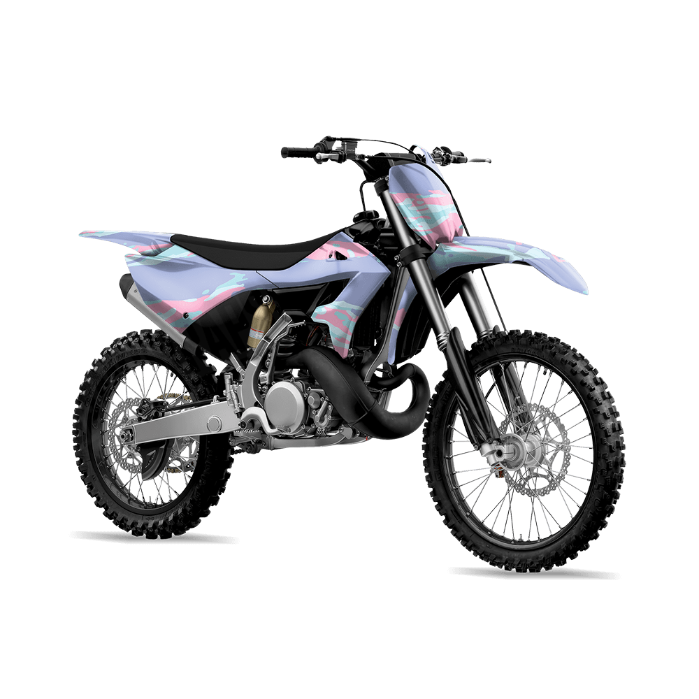 Vietnam Tiger Stripe Cotton Candy Camo Dirt Bike Vinyl Wrap