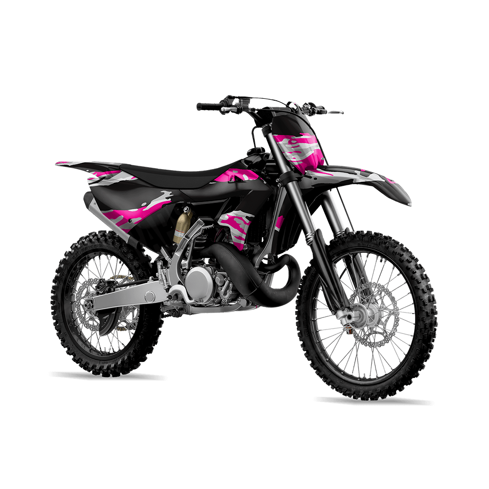Vietnam Tiger Stripe Magenta Tiger Camo Dirt Bike Vinyl Wrap