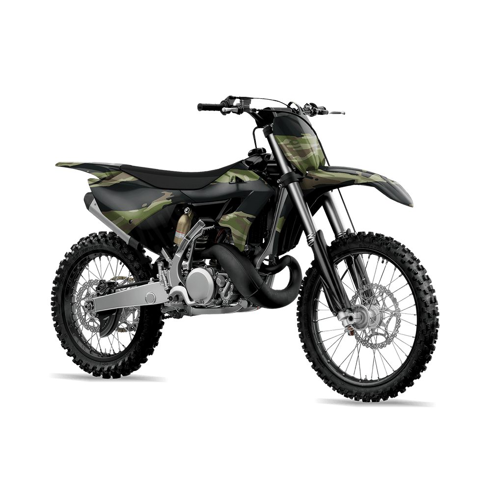 Vietnam Tiger Stripe Original Camo Dirt Bike Vinyl Wrap