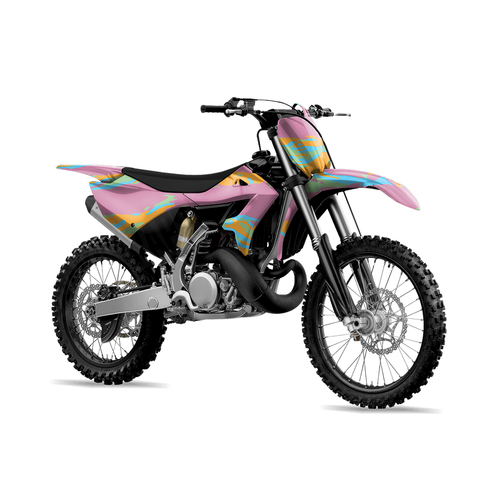Vietnam Tiger Stripe Sherbert Camo Dirt Bike Vinyl Wrap