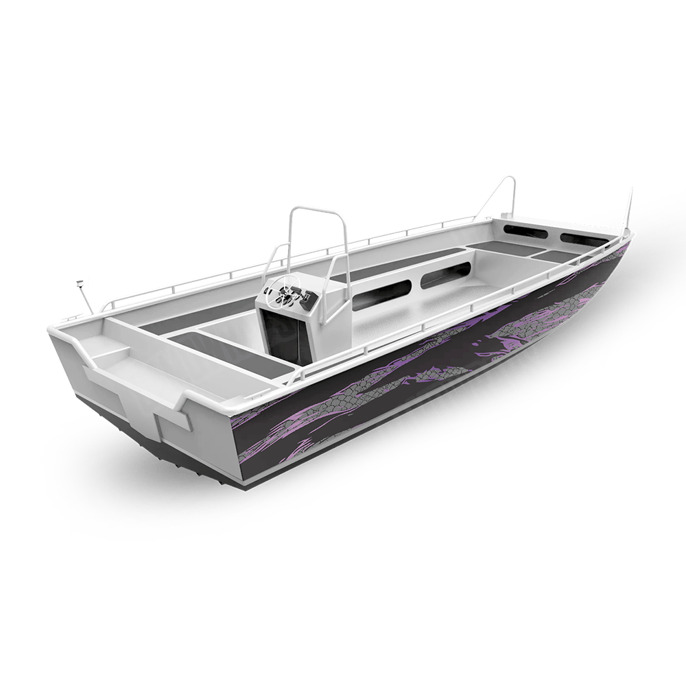 Dragonbreath Purple Fishing Boat Wraps