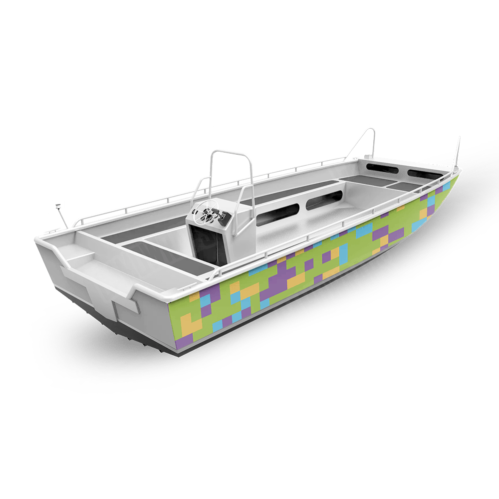 Pixel Carnival Fishing Boat Wraps
