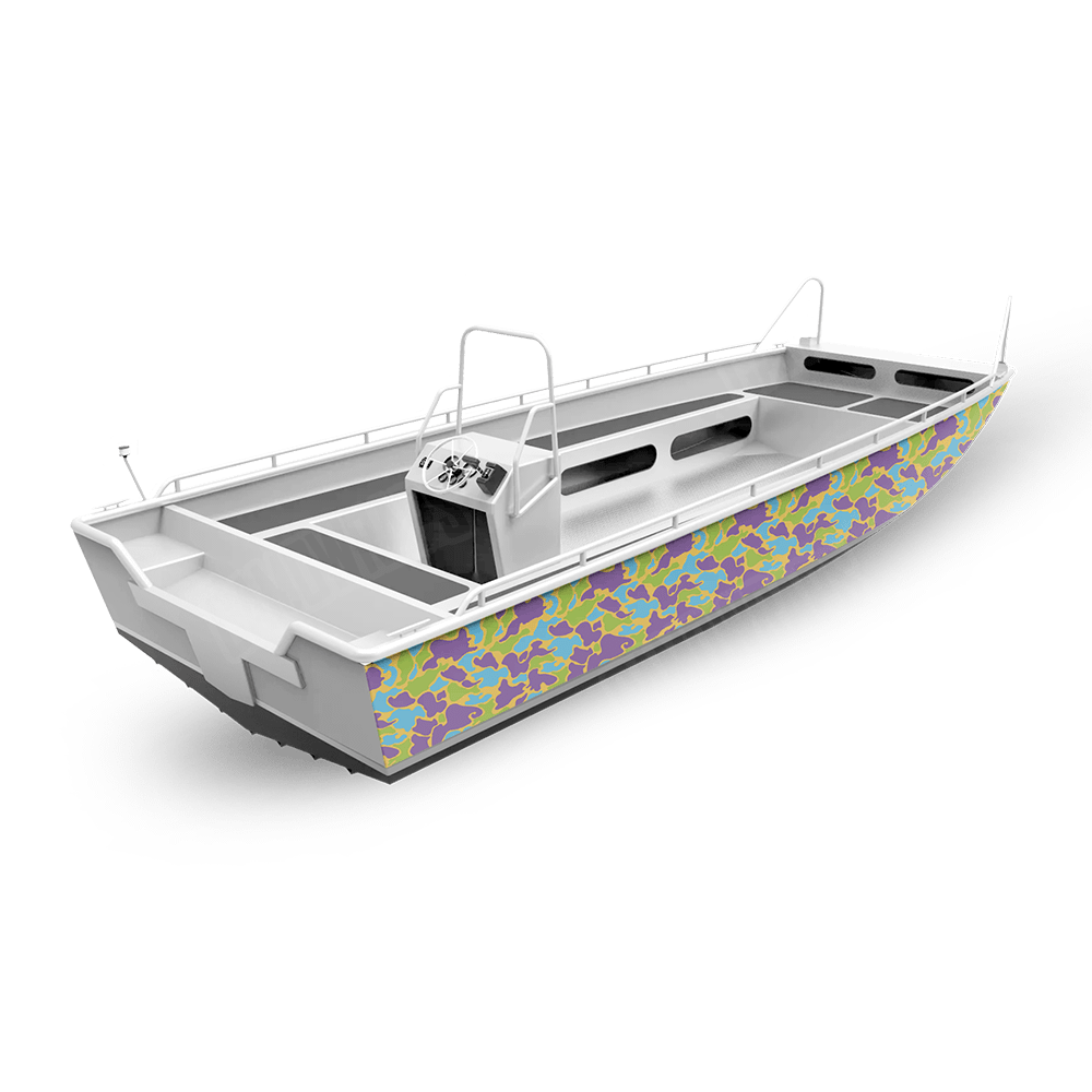 Old School Duck Carnival Fishing Boat Wraps